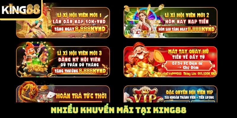 Nhiều khuyến mãi tại King88